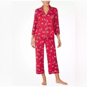 NWT Kate Spade Red Shoes Long Sleeve Pajamas